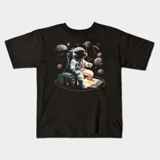 musical astronaut Kids T-Shirt